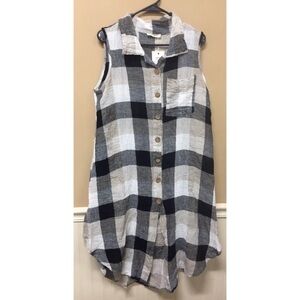 LUUKAA Plaid tunic NWT